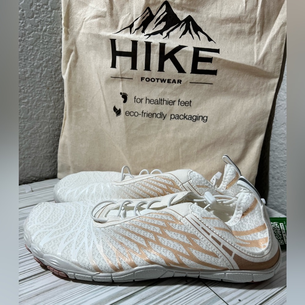 Hike‎ footwear Lorax Healthy non-slip barefoot summer shoe white pink 10-10.5